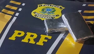 Cocaína apreendida com mulher grávida. Fonte: Internet