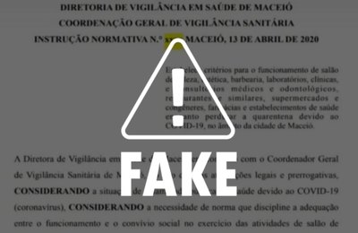 É falso documento sobre o funcionamento de salões de beleza em Maceió