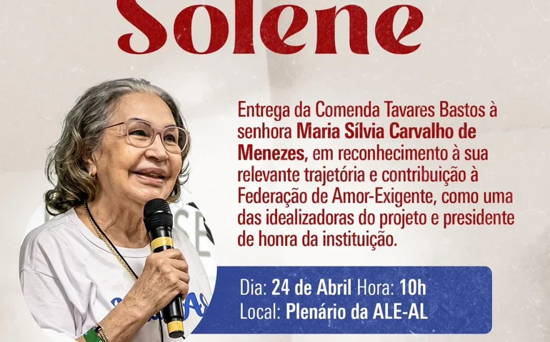 Assembleia entrega Comenda Tavares Bastos a Mara Menezes