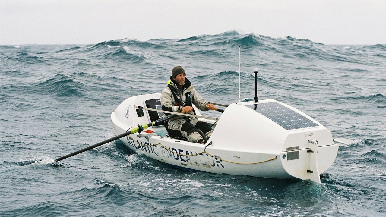 Remando 12 horas por dia: britânico atravessa sozinho 2 oceanos a remo