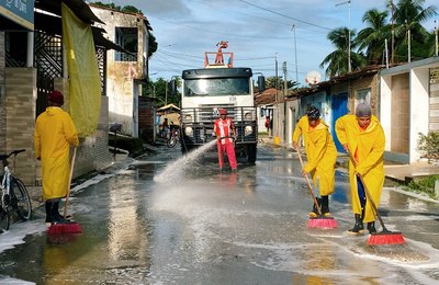 Prefeitura do Pilar inicia operação de limpeza e higienização nos bairros