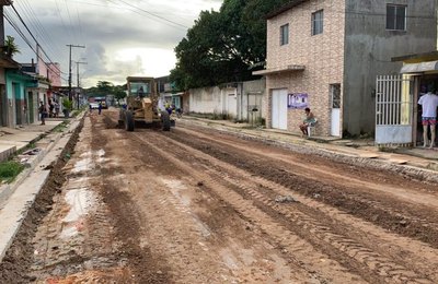 No Clima Bom, ruas estão preparadas para receber asfalto