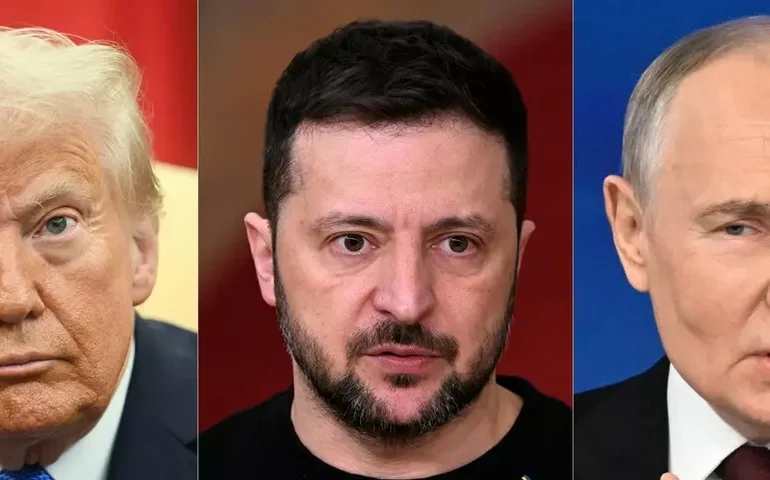 Para Kremlin, reunião entre Putin, Zelensky e Trump é improvável