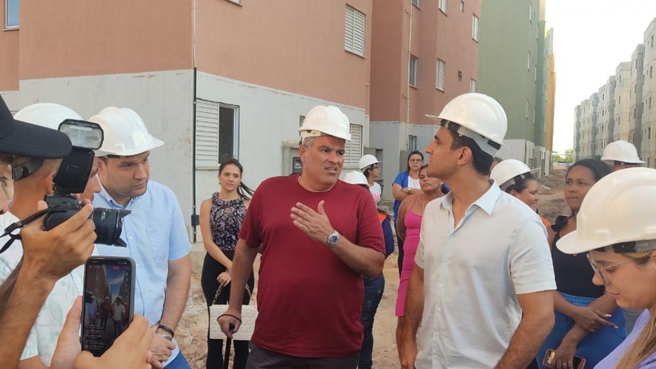 Vereador Samyr Malta acompanha visita técnica de JHC as obras do Parque da Lagoa