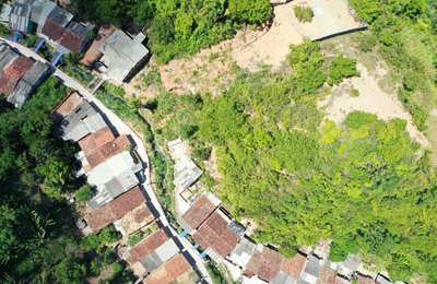 Defesa Civil inspeciona Chã da Jaqueira com drones para atualização de área de risco