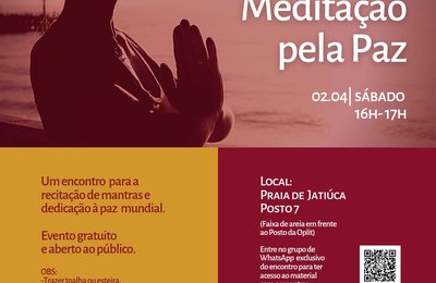 Meditação pela Paz: CEBB Maceió realiza encontro gratuito na Praia da Jatiúca neste sábado