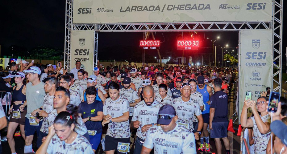 Esporte e tradição: PM-AL celebra 40ª Meia Maratona Tiradentes com mais de 3.500 participantes