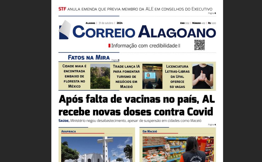 Após falta de vacinas no país, AL recebe novas doses contra Covid