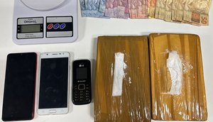 Mulher é presa com dois quilos de cocaína avaliados em R$ 60 mil no município de Itabaiana