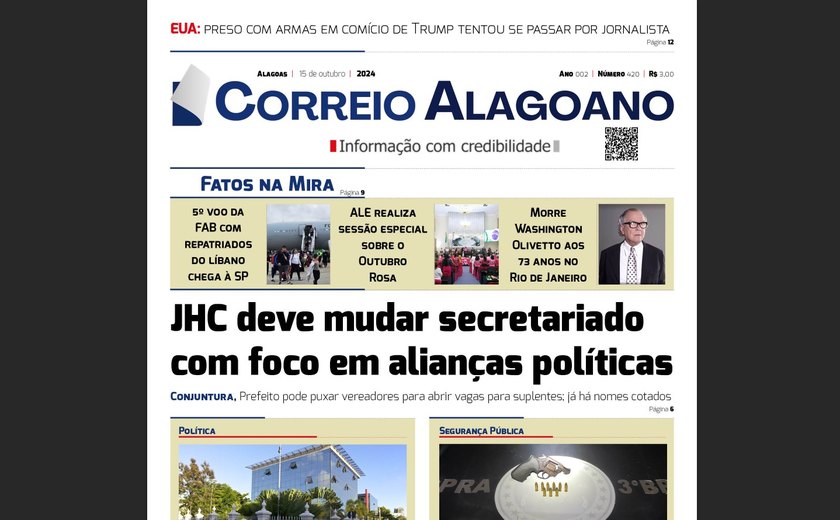 JHC deve mudar secretariado com foco em alianças políticas