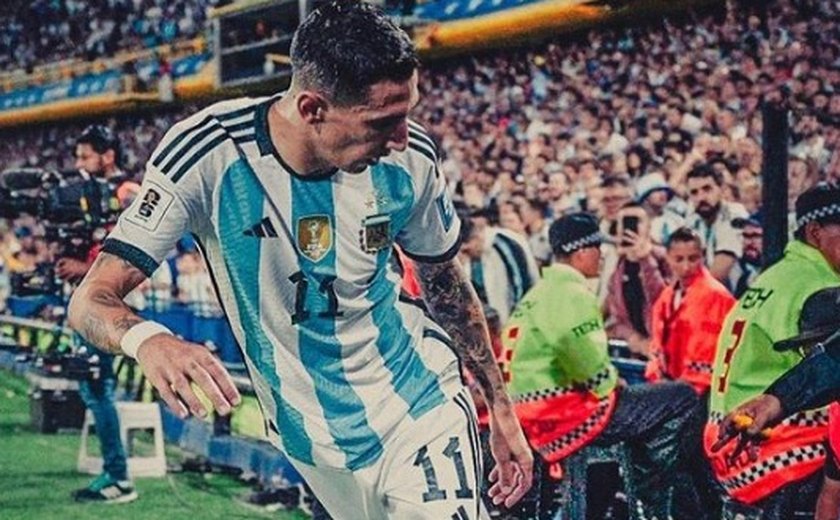 Di María cospe em torcedores após ser atingido por cerveja na confusão em Brasil x Argentina; assista