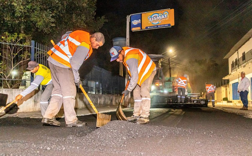 Asfalto novo: ruas e avenidas de Arapiraca recebem mais 5,5 km de recapeamento asfáltico