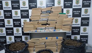 Cerca de 300 quilos de maconha são apreendidos durante operação em Sergipe