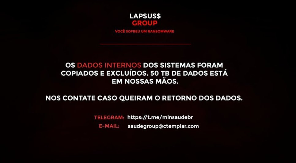 Site do Ministério da Saúde é alvo de ataque hacker; invasão afeta ConecteSUS e outros sistemas