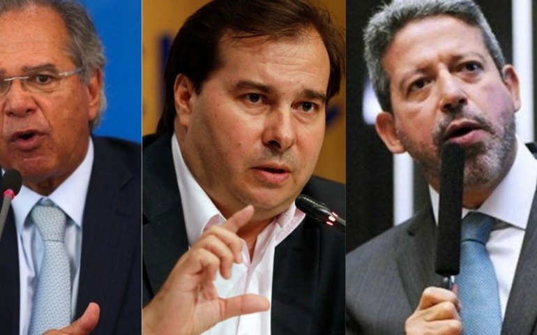 Maia, Guedes e Arthur Lira se unem para defender manutenção de teto de gastos