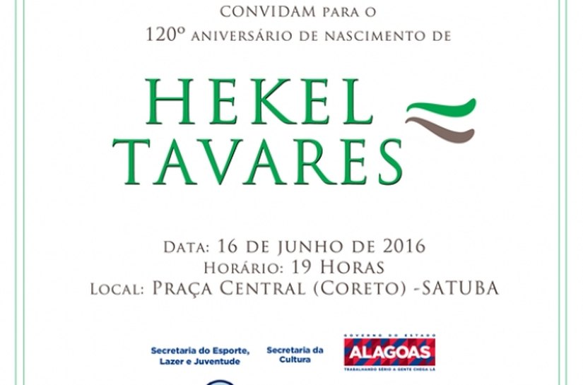 Cultura homenageia 120 anos do artista alagoano Hekel Tavares