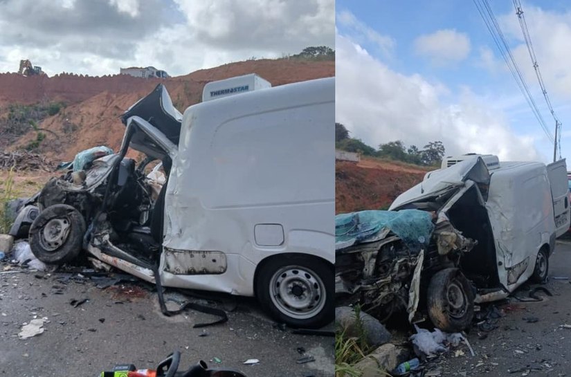 Motorista morre no HGE após grave colisão frontal na BR-424, em Marechal Deodoro