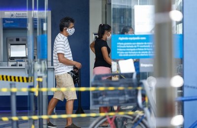 Governo estabelece ordenamento de filas em frente a bancos