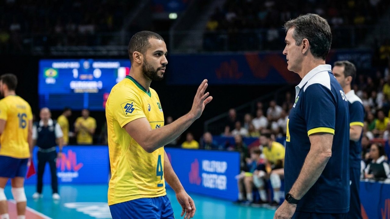 Vídeo com 'relaxa' de Maique Reis a Bernardinho em jogo da seleção brasileira viraliza
