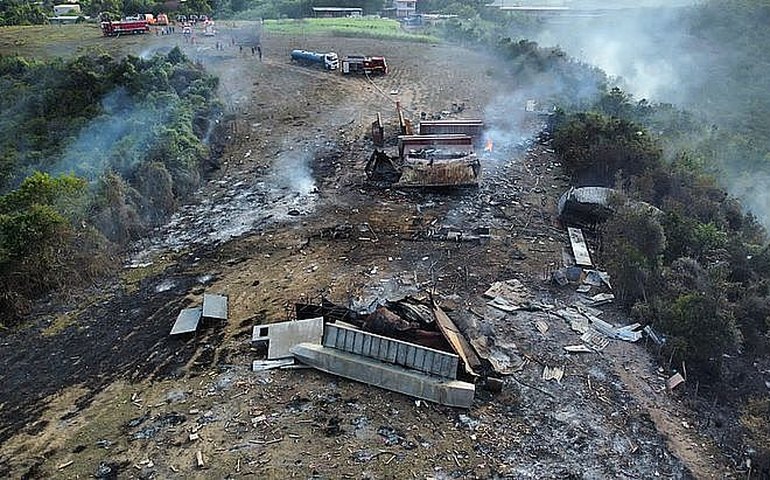Armazenamento indevido foi a causa da explosão de um depósito de fogos de artifício