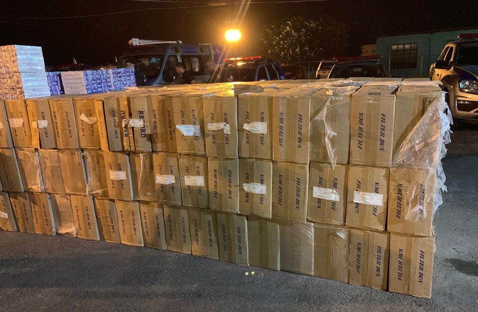 MAÇOS DE CIGARRO / Foto: Assessoria de Comunicações do 11° Batalhão da PMSE