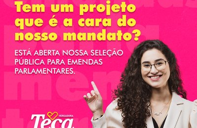 “É nesse mandato participativo que acredito”, diz Teca Nelma ao abrir seleção de emendas parlamentares