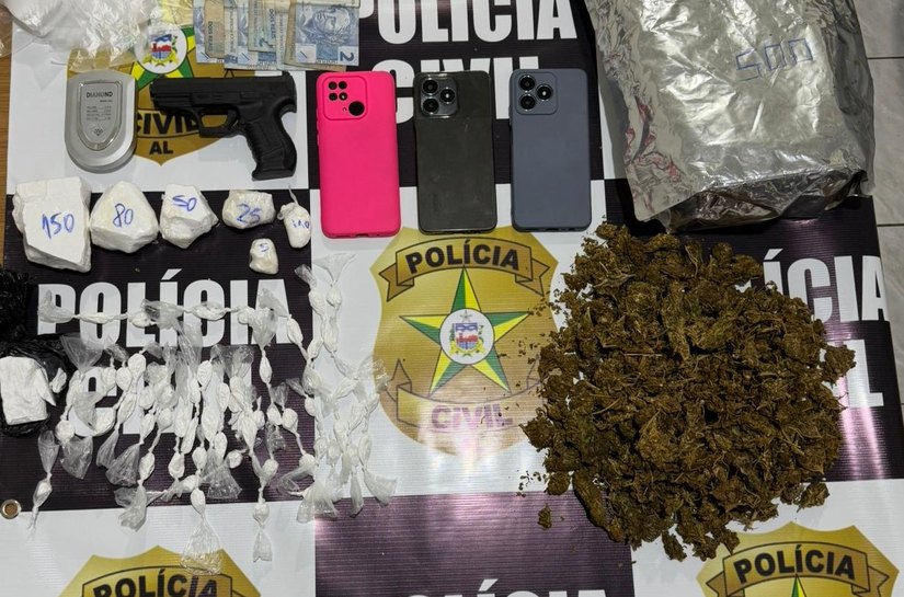 Irmãos são presos por tráfico de drogas e associação ao tráfico em São Miguel dos Campos