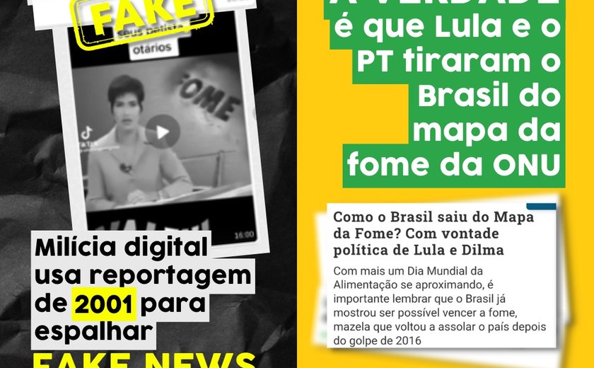 Milícia digital zomba da população pobre com fake news que associa fome a Lula