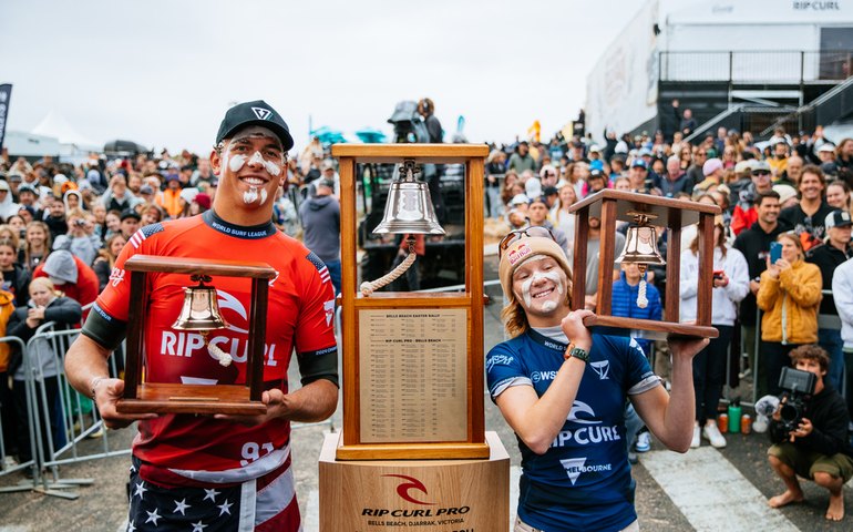 Surfista americano surpreende e fatura título da etapa de Bells Beach do Circuito Mundial