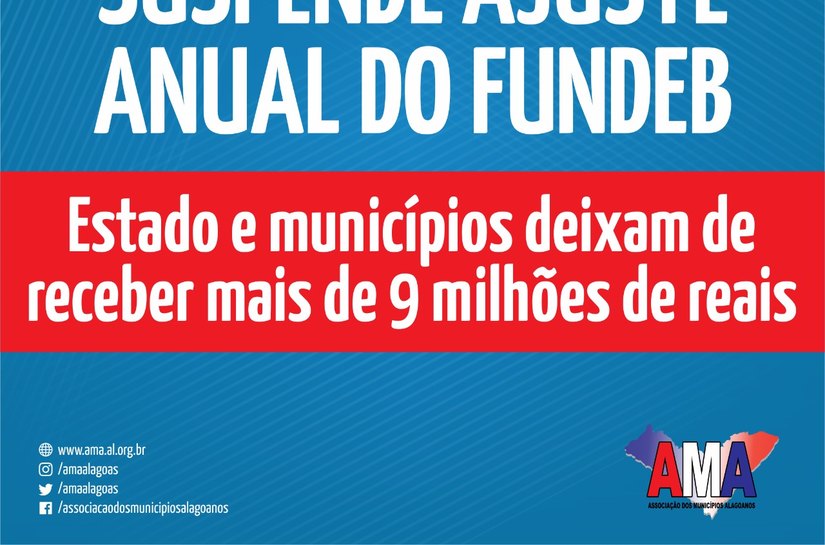 Portaria do MEC suspende ajuste anual do Fundeb para estados e municípios