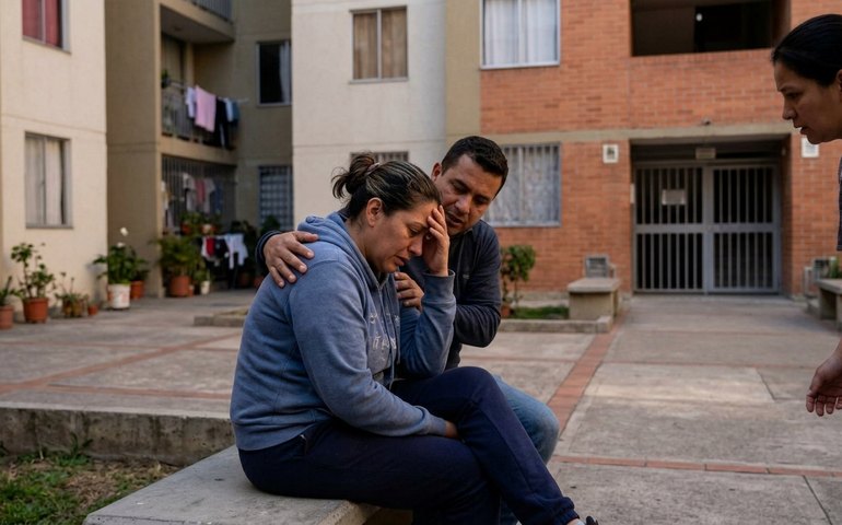 Mulher é atacada por pitbull durante discussão com namorado em condomínio de Ramos