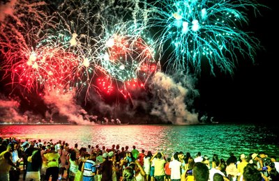 Réveillon: Maceió terá queima de fogos em quatro pontos da orla 