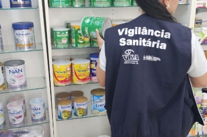 Vigilância Sanitária de Palmeira inspeciona estabelecimentos na proibição de fórmulas infantis contaminadas