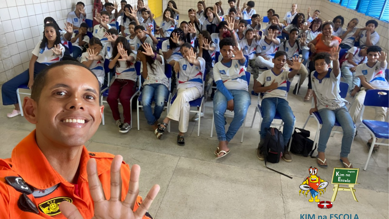 Corpo de Bombeiros realiza palestra integrada ao Programa “Kim na Escola”