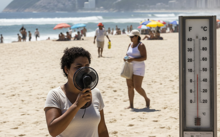 Previsão aponta 40ºC no Rio nesta sexta-feira; réveillon deve ter mudança no tempo