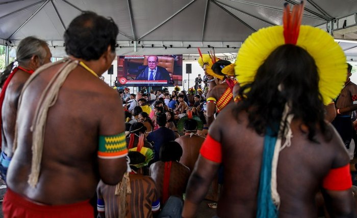 Pela tese do Marco Temporal, os indígenas só terão direito ao território em que estavam na promulgação da Constituição, em outubro de 1988