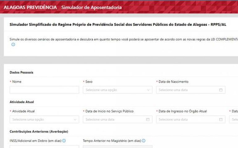 Alagoas Previdência lança simulador de aposentadoria para os servidores