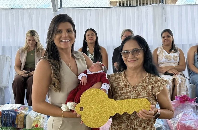 Prefeita Marcela Gomes acompanha abertura de eventos voltados para a Primeira Infância em Novo Lino