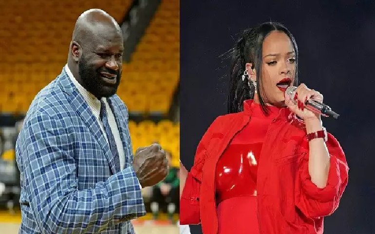 Shaquille O’Neal detona críticos de show de Rihanna no Super Bowl: ‘Calem a boca’
