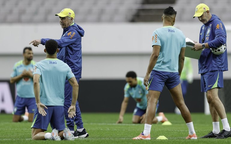 Ancelotti aposta no esquema 4-4-2 diante da Coreia do Sul