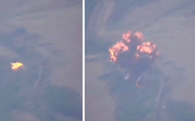 Forças ucranianas abatem caça russo em voo de combate na fronteira; vídeo