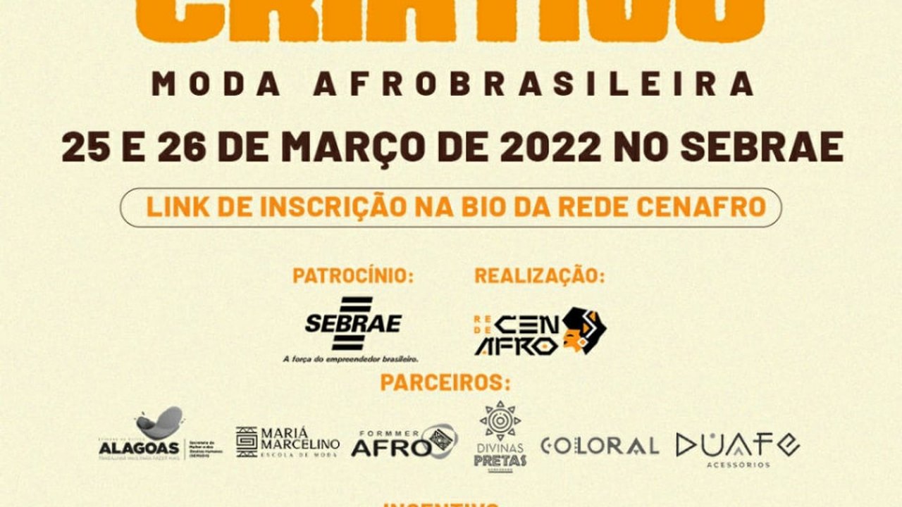 7ª Festival Afro Criativo discute moda afro-brasileira em Alagoas