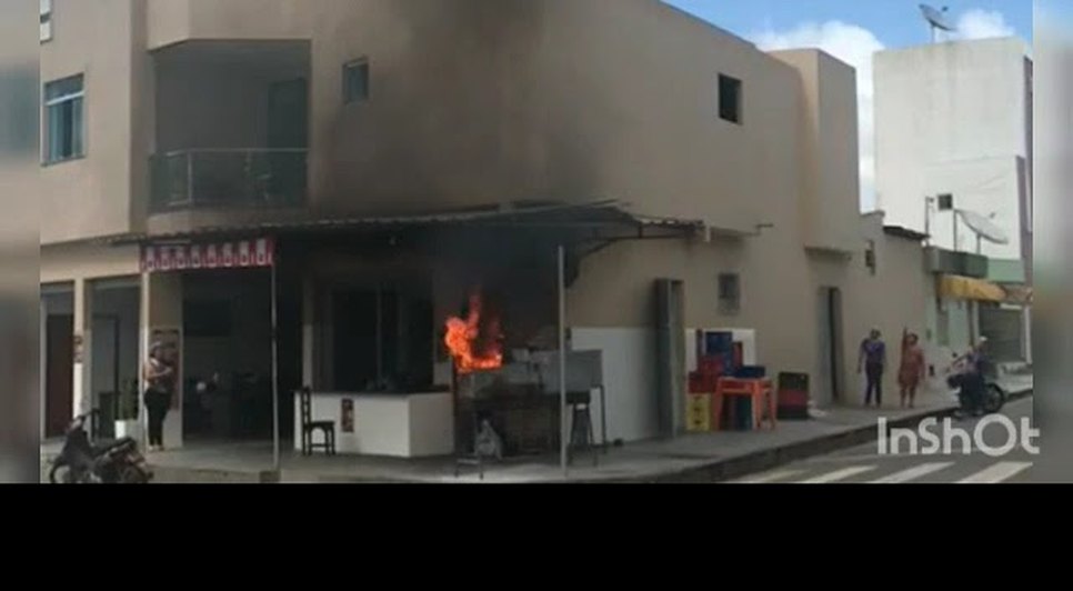 Princípio de incêndio atinge restaurante em Itabaiana; VÍDEO.jpg