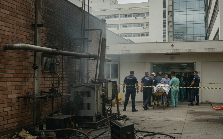 Incêndio atinge área técnica do ICESP em São Paulo e provoca transferência de pacientes