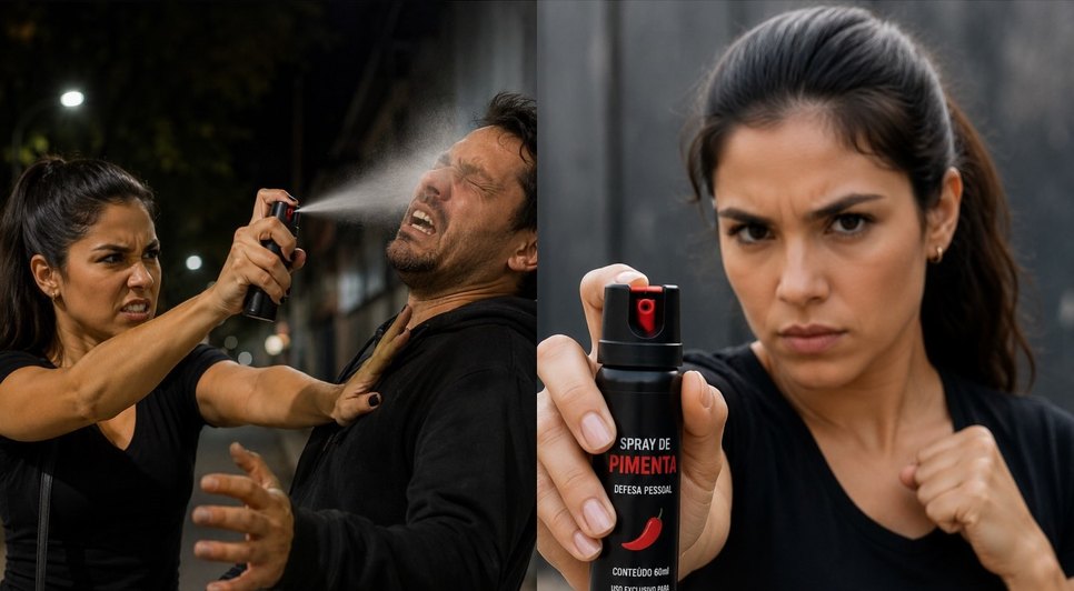 Legislação permite que mulheres com mais de 18 anos adquiram spray de pimenta para defesa pessoal