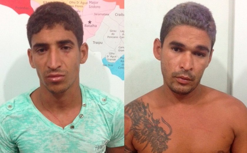 Irmãos são presos acusados de crimes na região do agreste