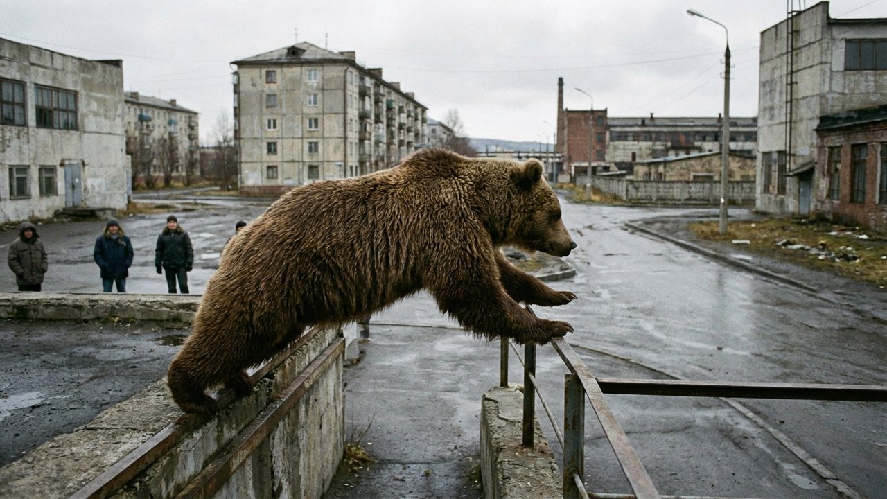 Urso praticando parkour é avistado na Rússia