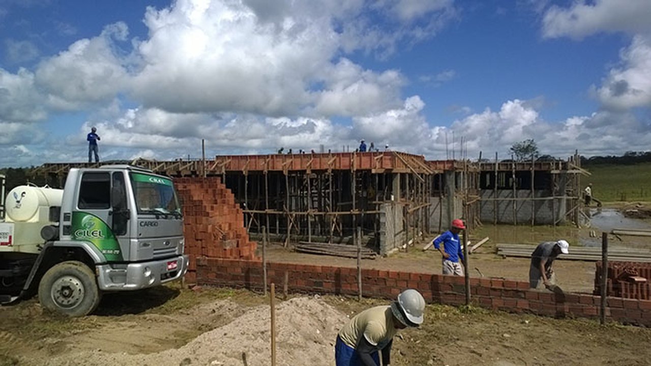 Obra do novo Fórum da Comarca de Cacimbinhas