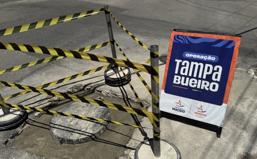 Operação Tampa Bueiro chega às ruas Jangadeiros Alagoanos e Mário de Gusmão