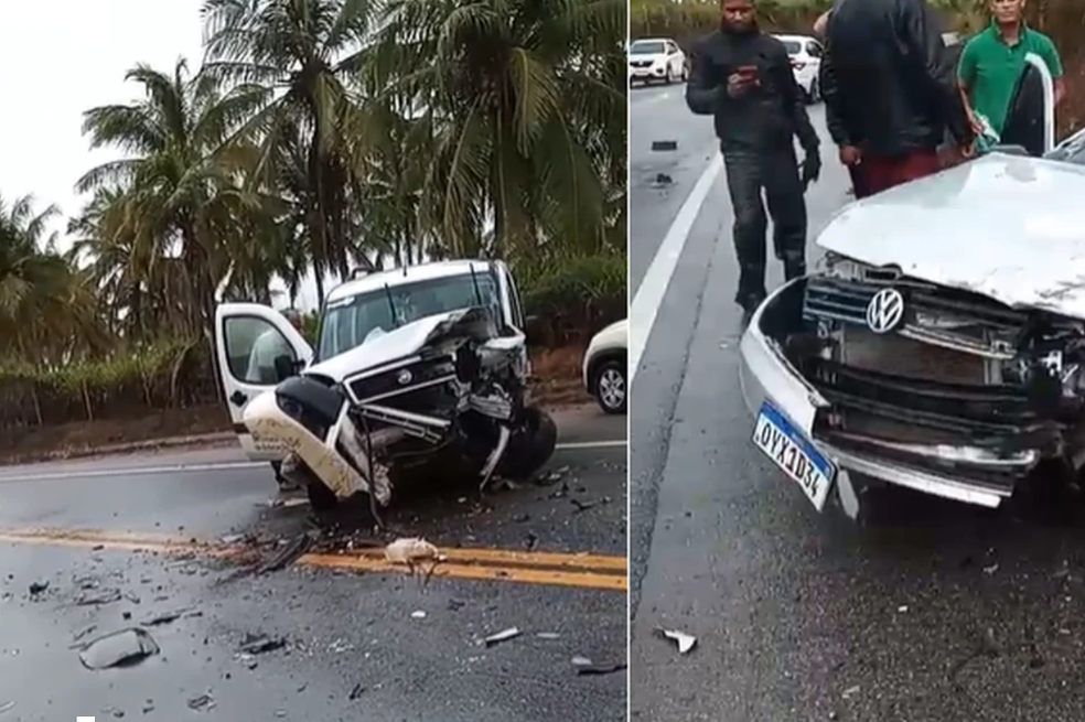 Colisão entre dois carros deixa uma pessoa ferida na AL-101 Sul